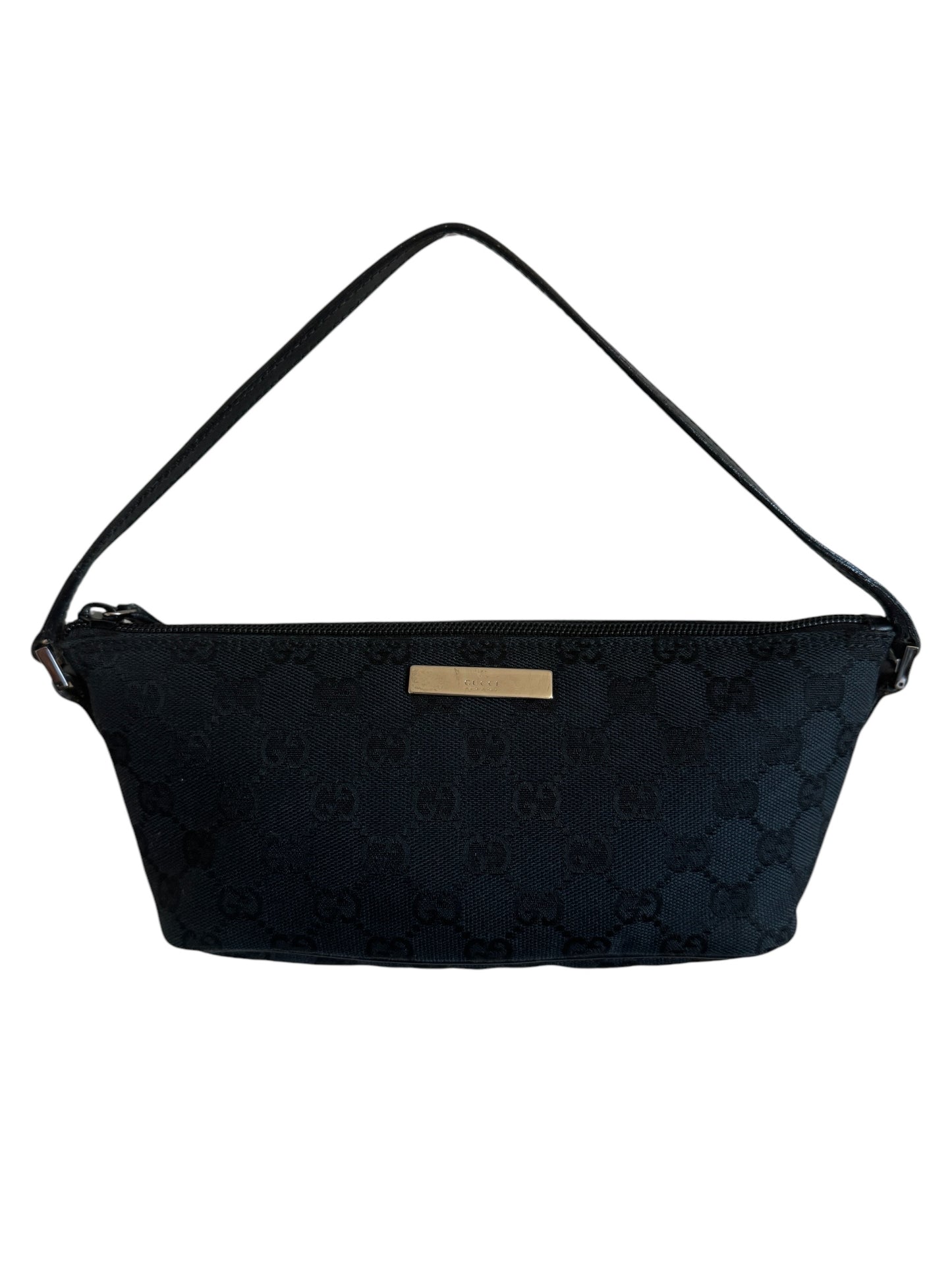 GUCCI MONOGRAM BOAT POCHETTE BLACK