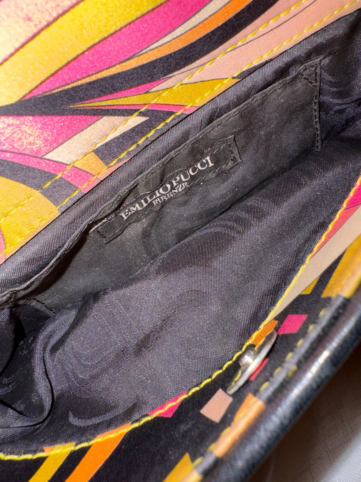 EMILIO PUCCI SILK SWAROVSKI BAG