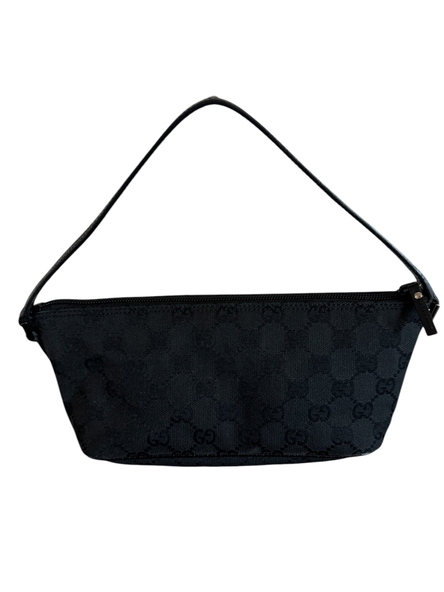 GUCCI MONOGRAM BOAT POCHETTE BLACK