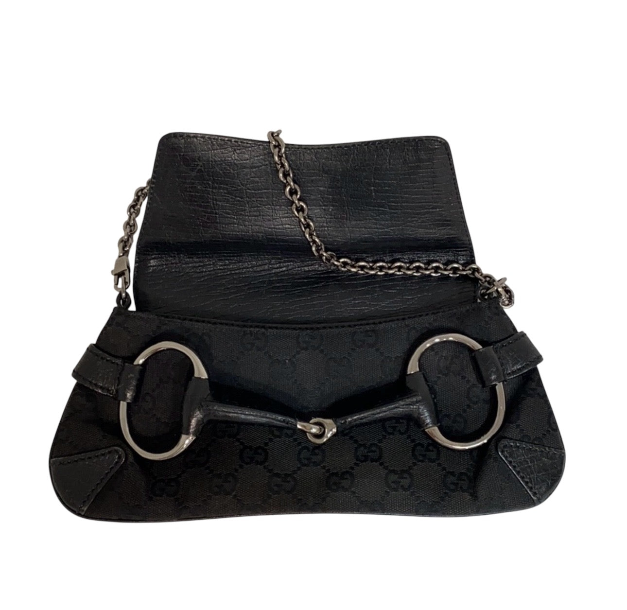 GUCCI GG CANVAS HORSEBIT CHAIN