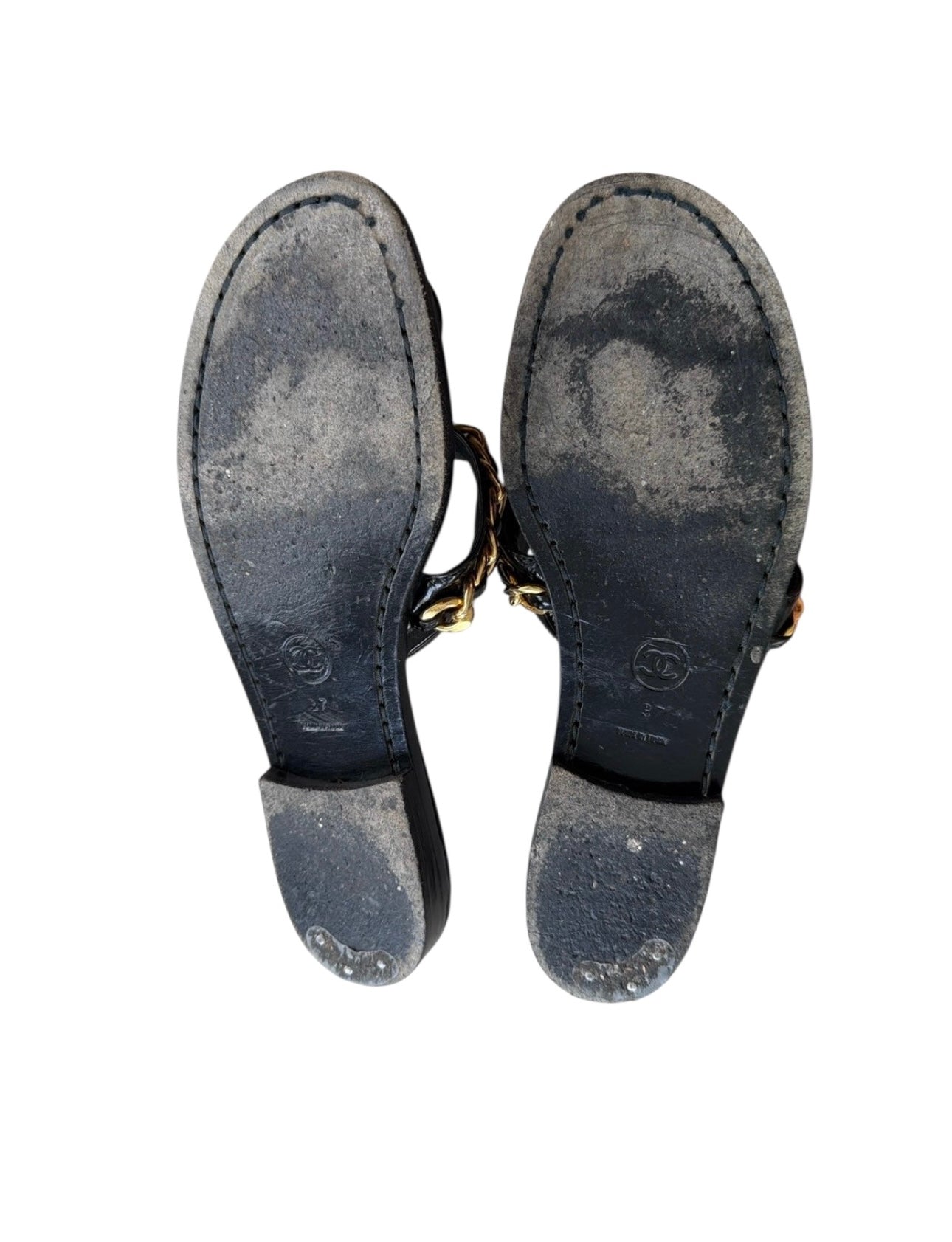 CHANEL TURN LOCK SANDALS