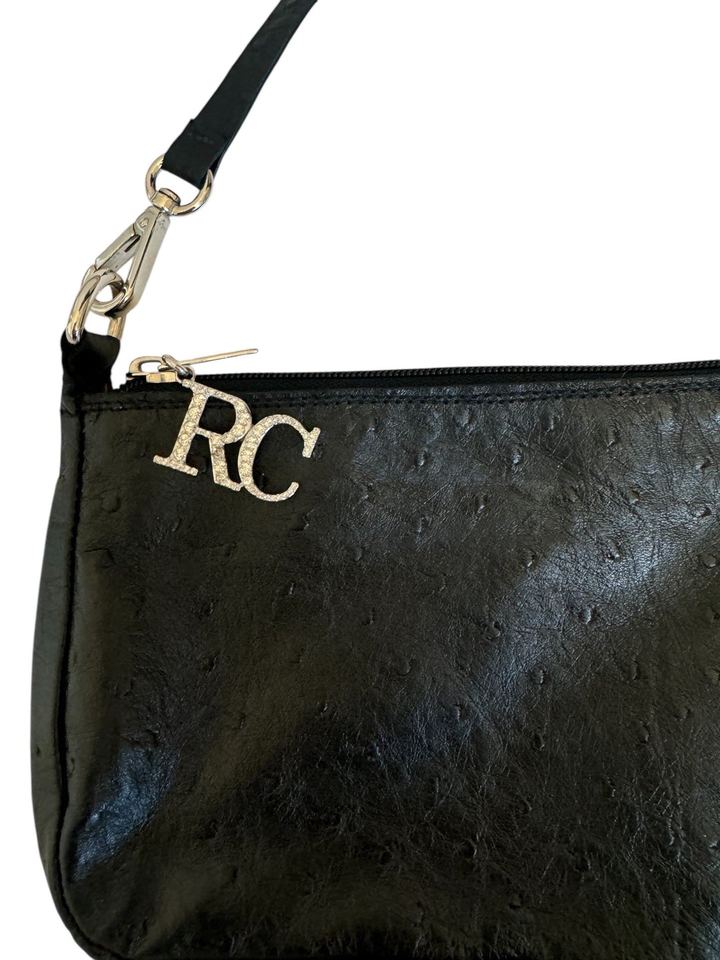 RENE CAOVILLA OSTRICH LEATHER BAG