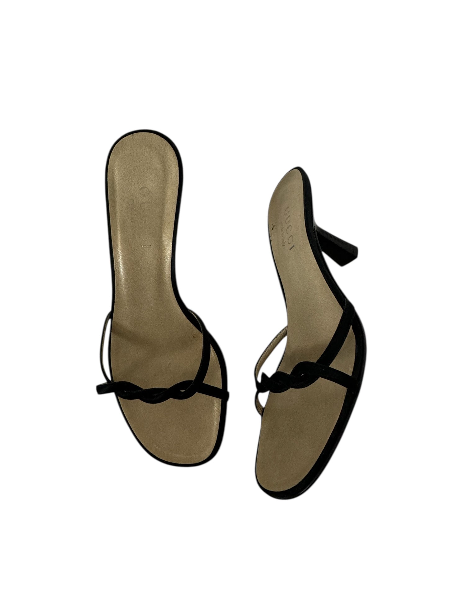 GUCCI BY TOM FORD BLACK TWISTED HEELS IT 36