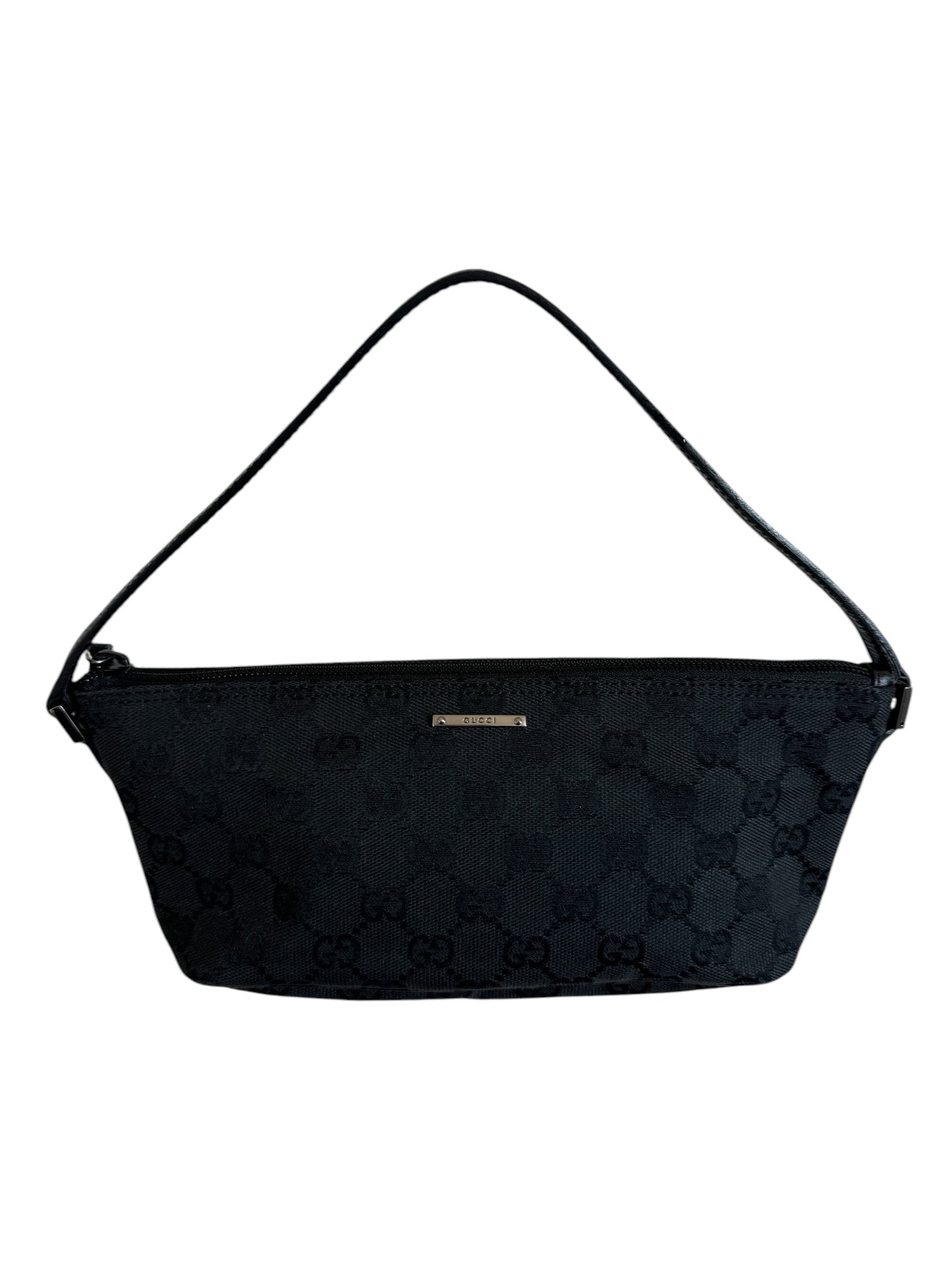 GUCCI MONOGRAM BOAT POCHETTE BLACK