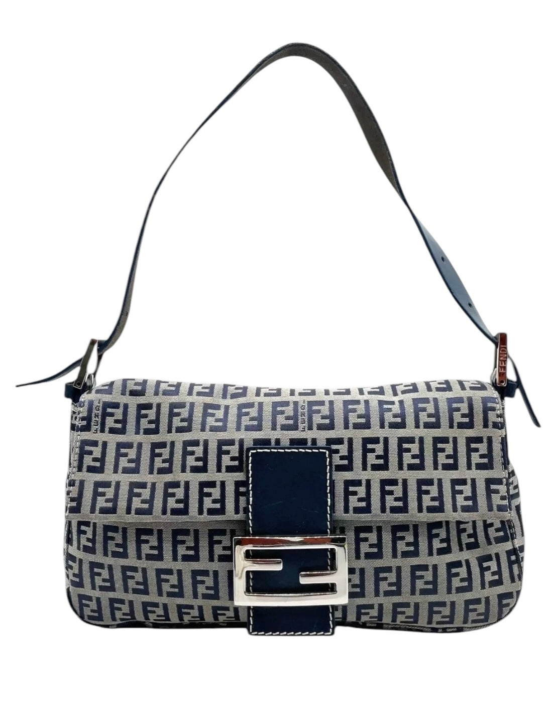 FENDI ZUCCHINO BAGUETTE NAVY
