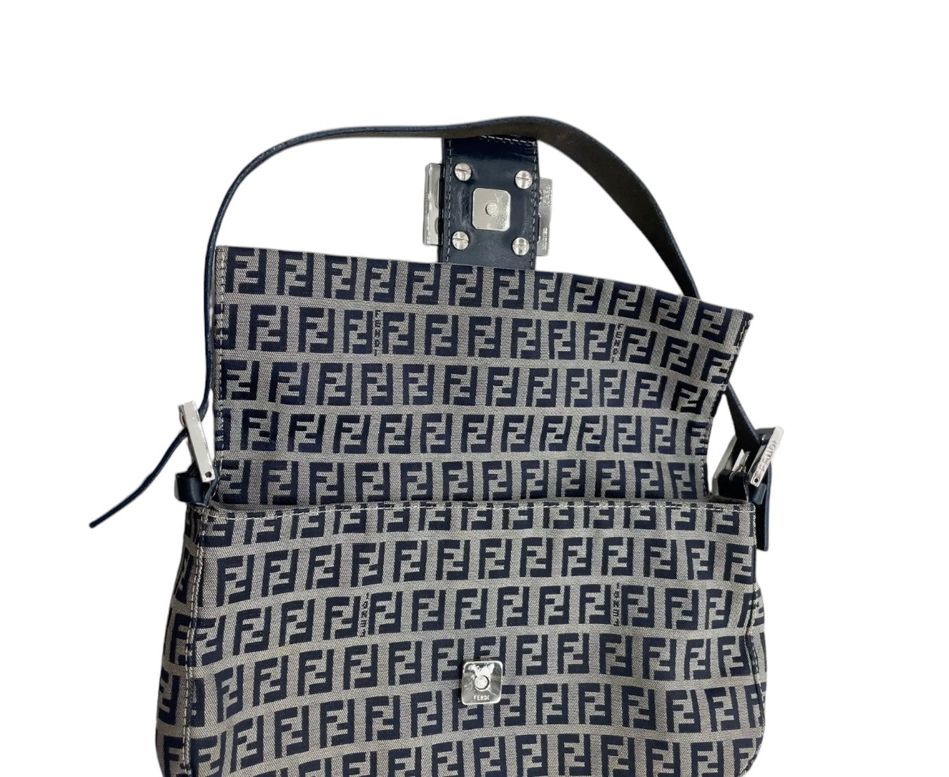 FENDI ZUCCHINO BAGUETTE NAVY
