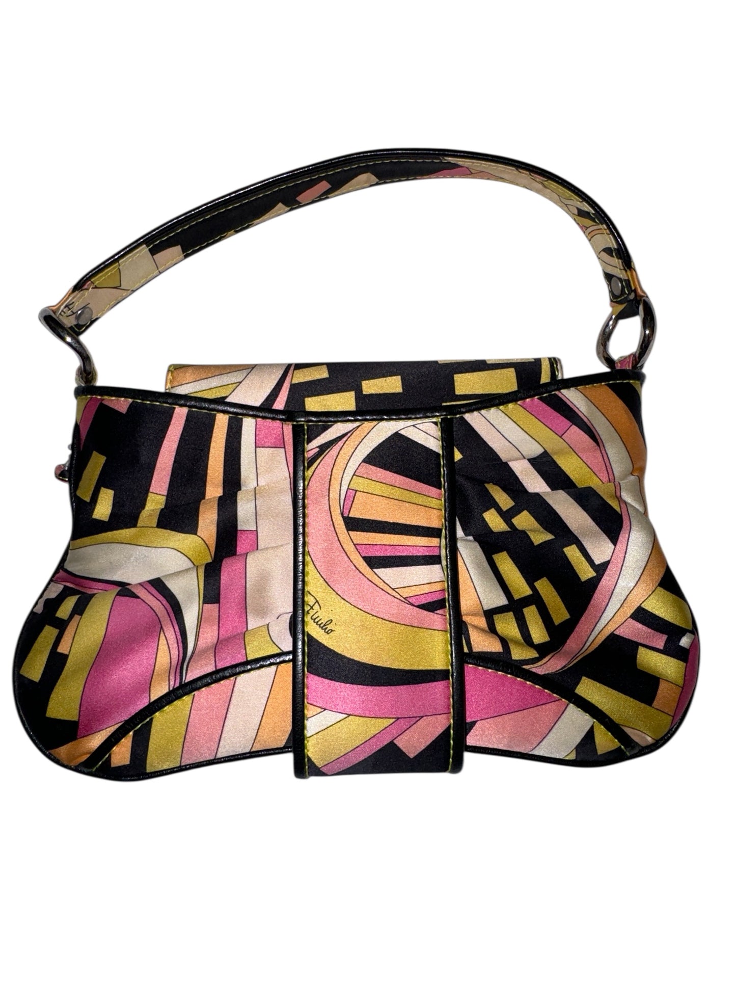 EMILIO PUCCI SILK SWAROVSKI BAG