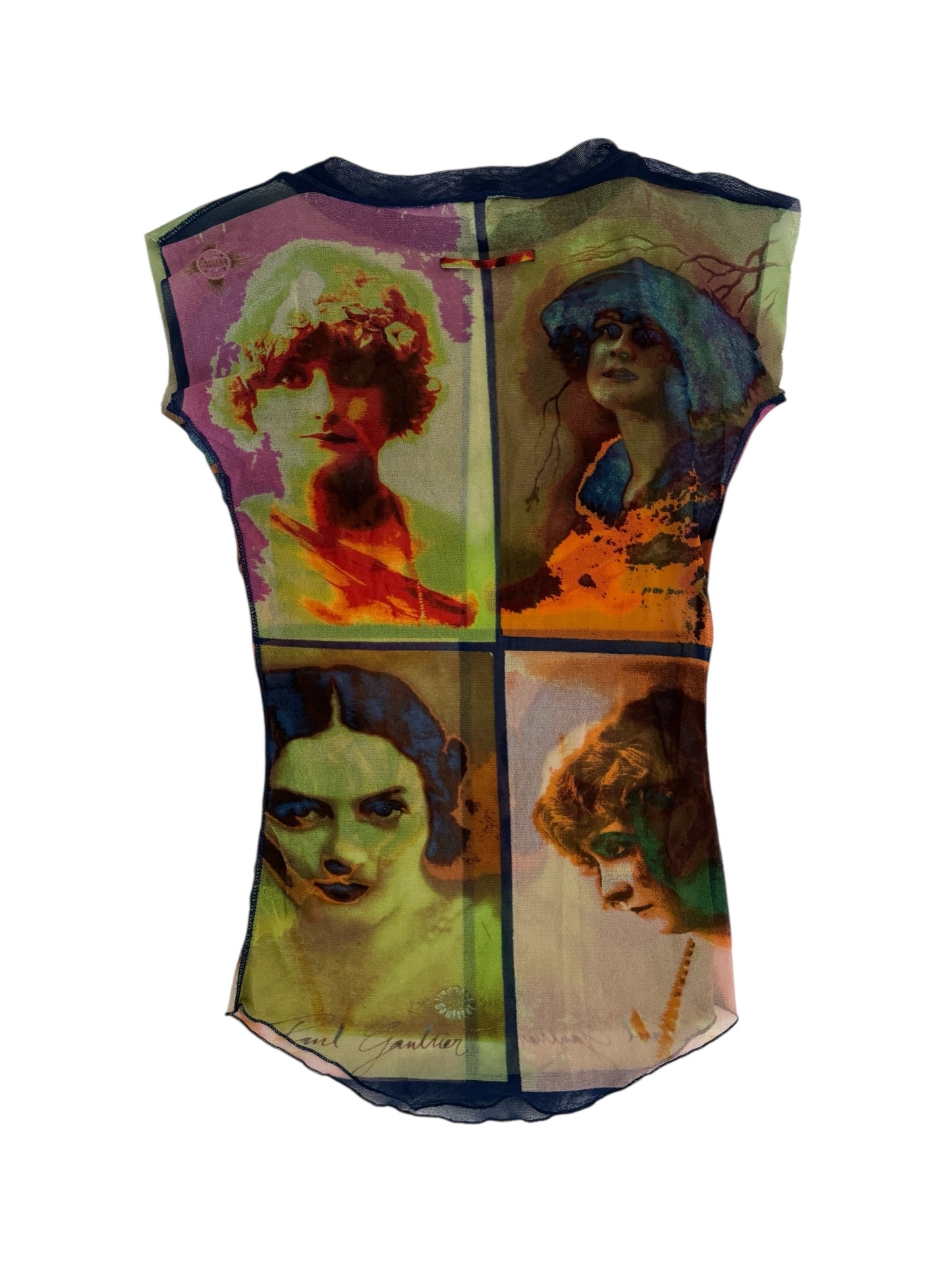 JEAN PAUL GAULTIER S/S 2002 POP ART PORTRAIT TOP