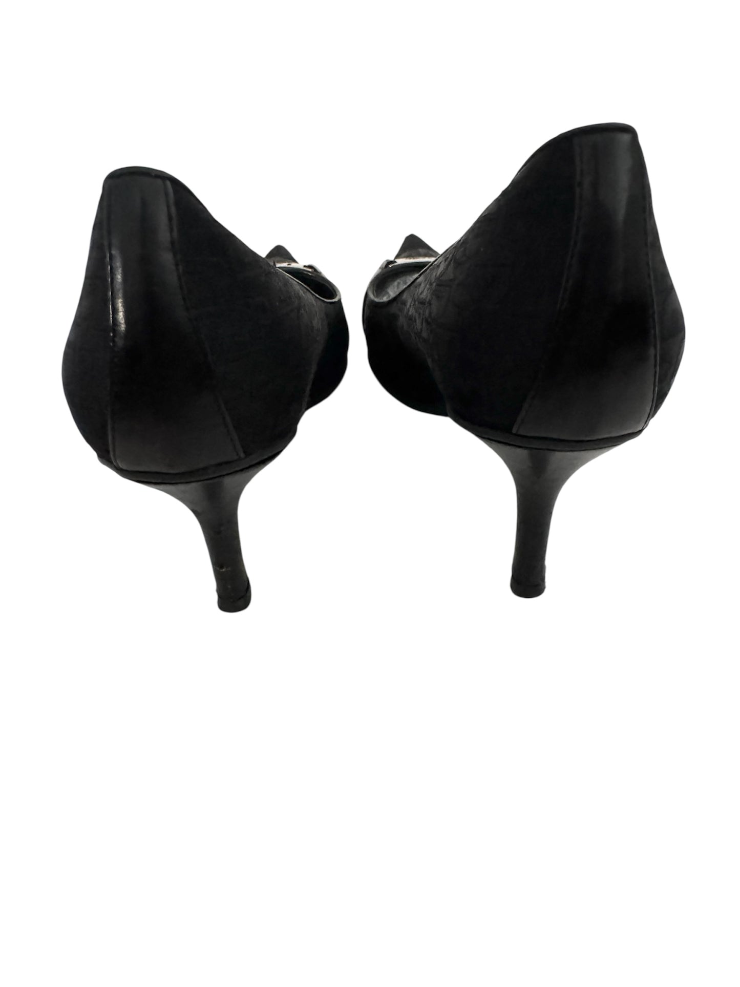 DIOR BLACK DIORISSIMO CANVAS PUMPS IT 36