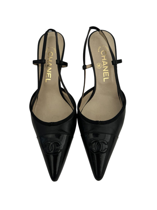CHANEL SLINGBACK HEELS IT 36