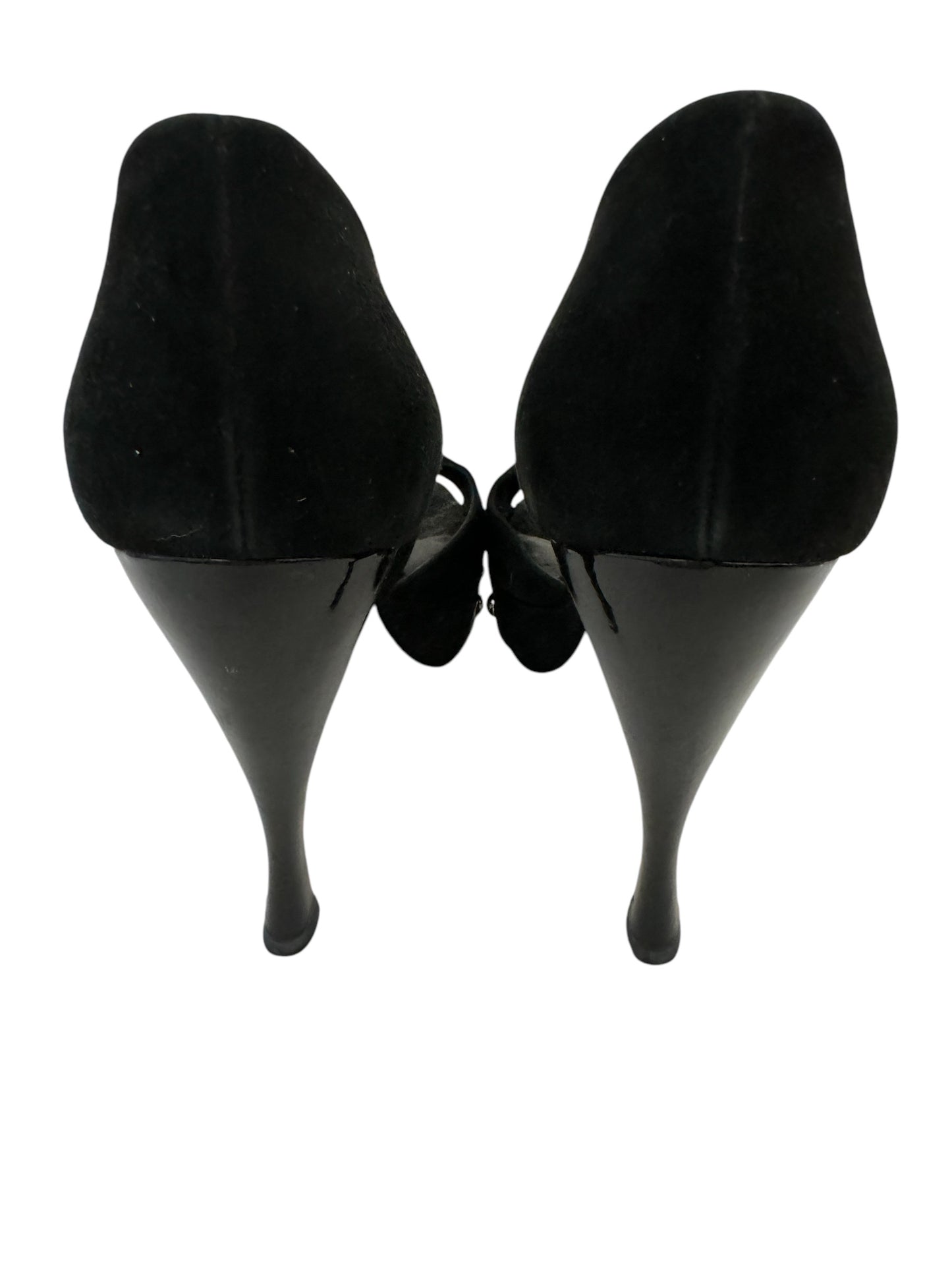 DIOR BLACK SUEDE HIGH HEELS IT 38