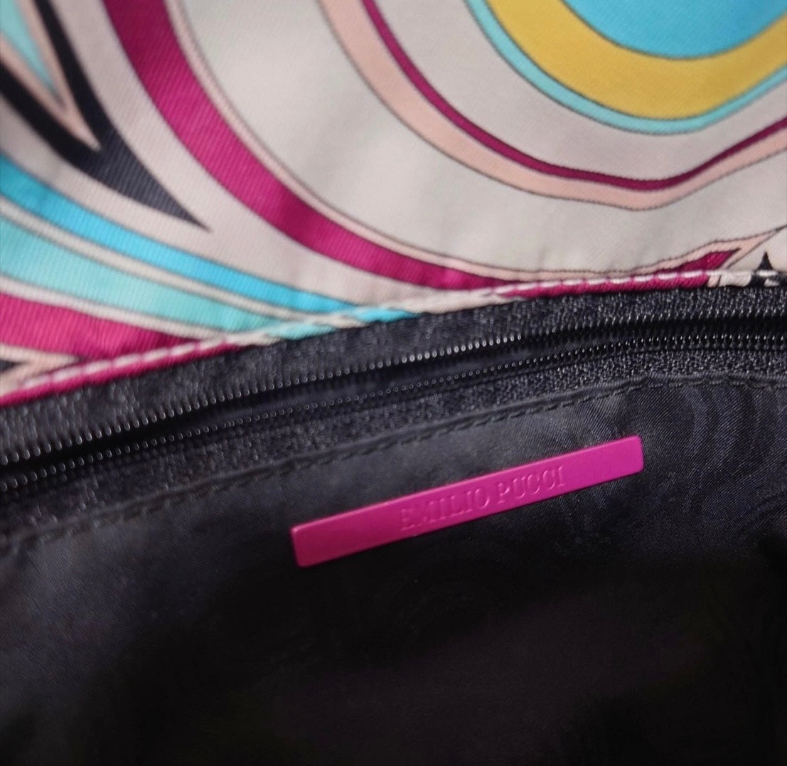 PUCCI DOUBLE POCKET SHOULDER BAG