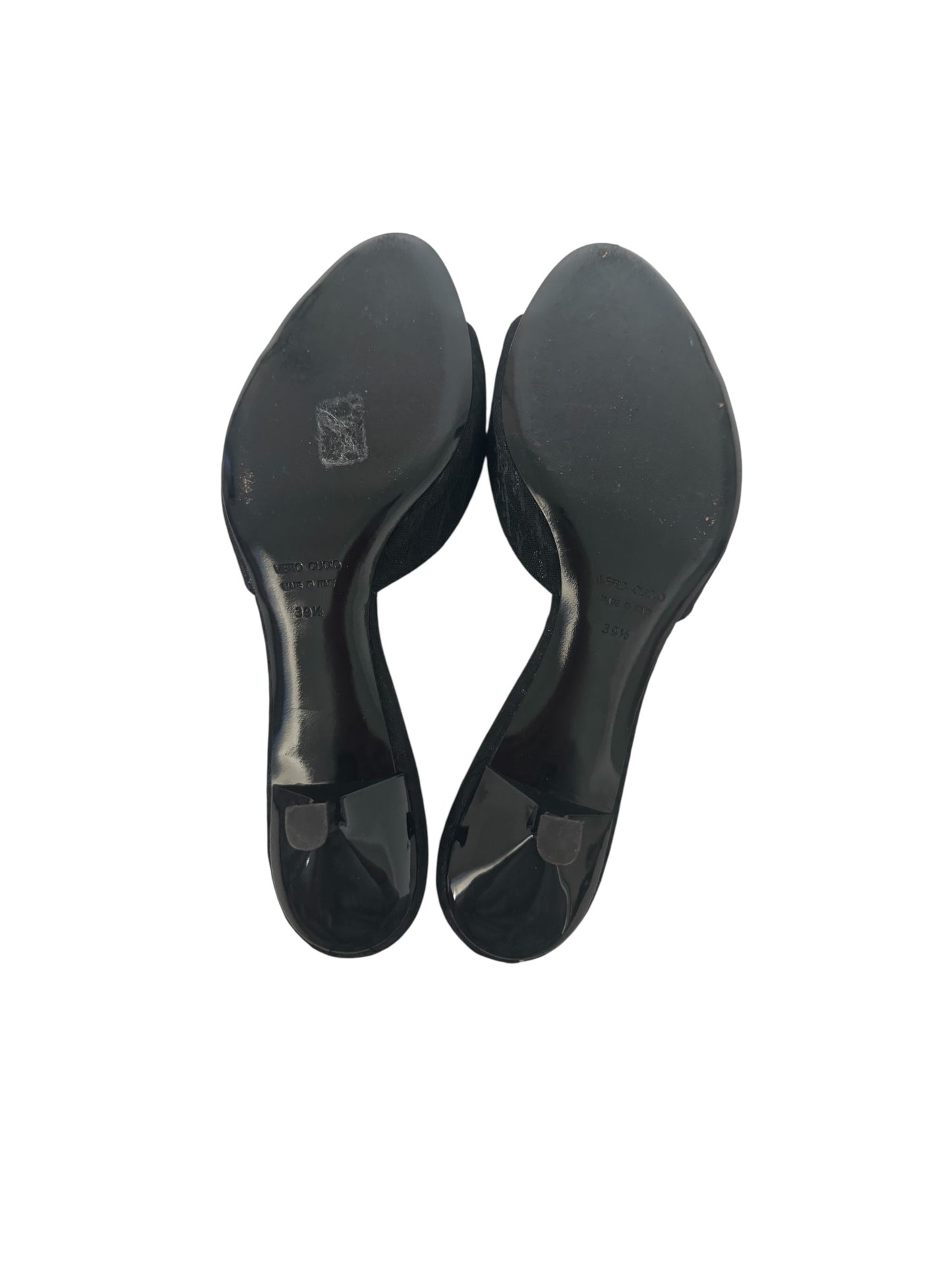 CHRISTIAN DIOR BLACK MONOGRAM HEELS IT 39.5
