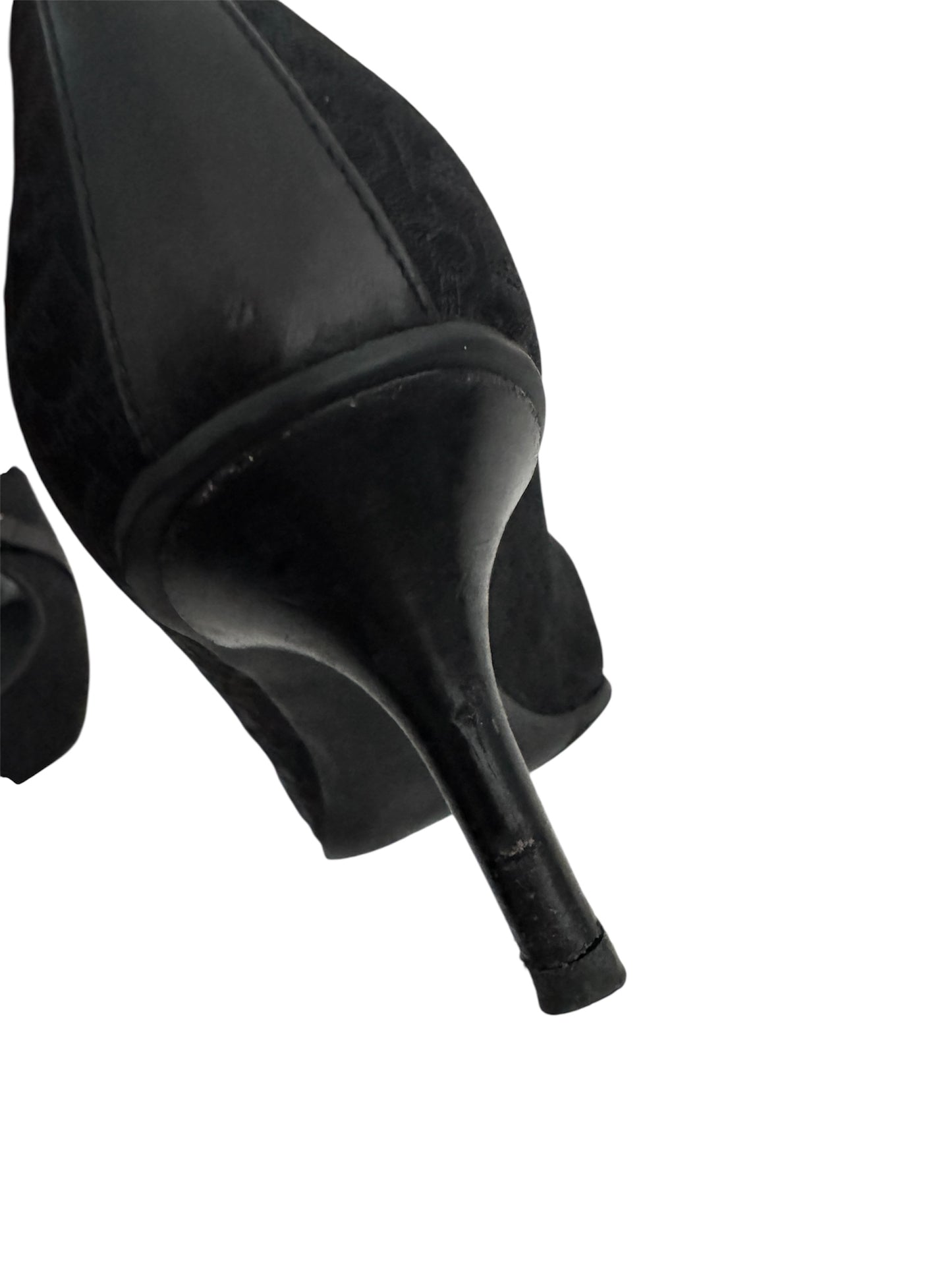 DIOR BLACK DIORISSIMO CANVAS PUMPS IT 36