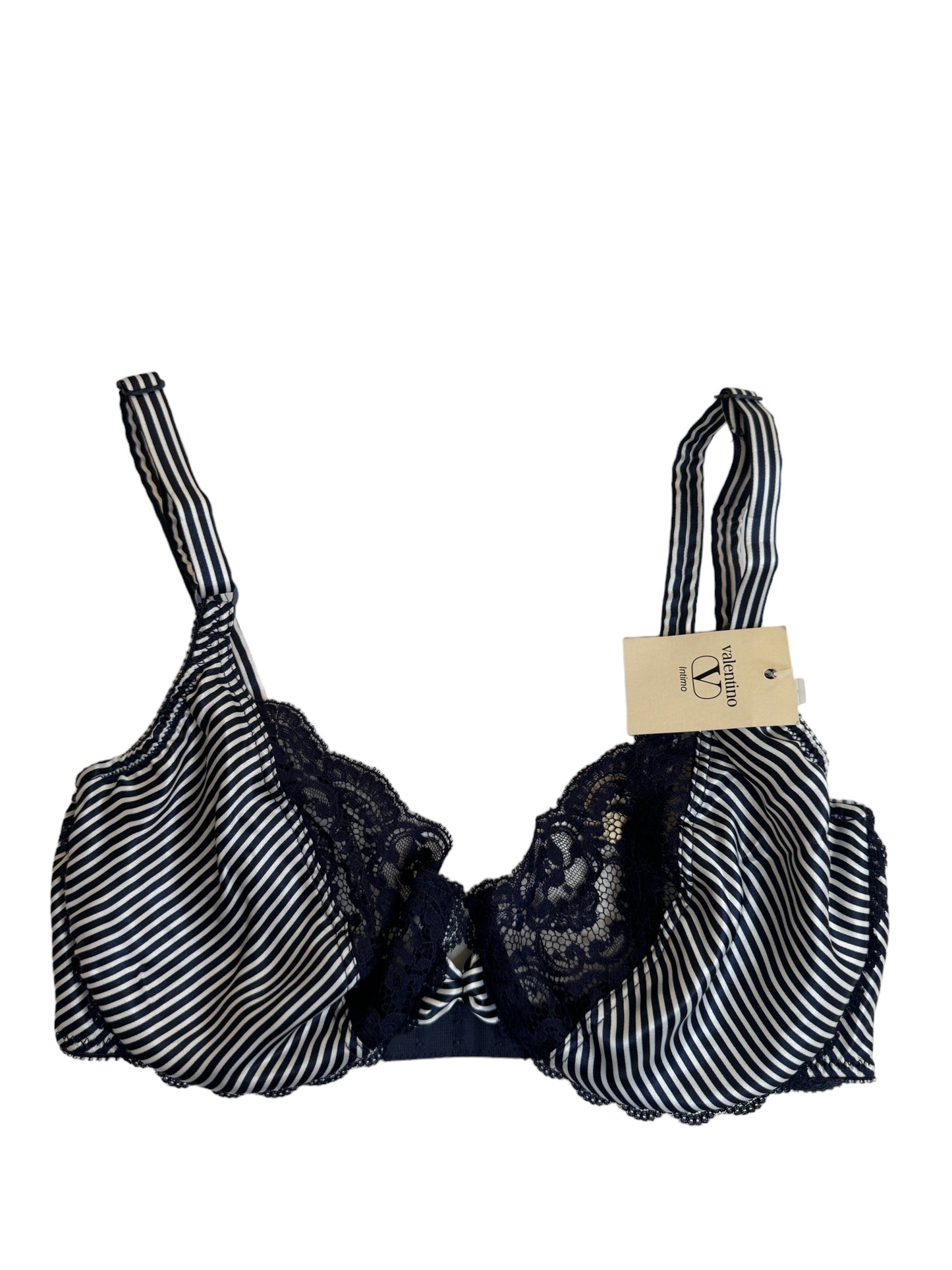 VALENTINO NAVY AND WHITE BRA