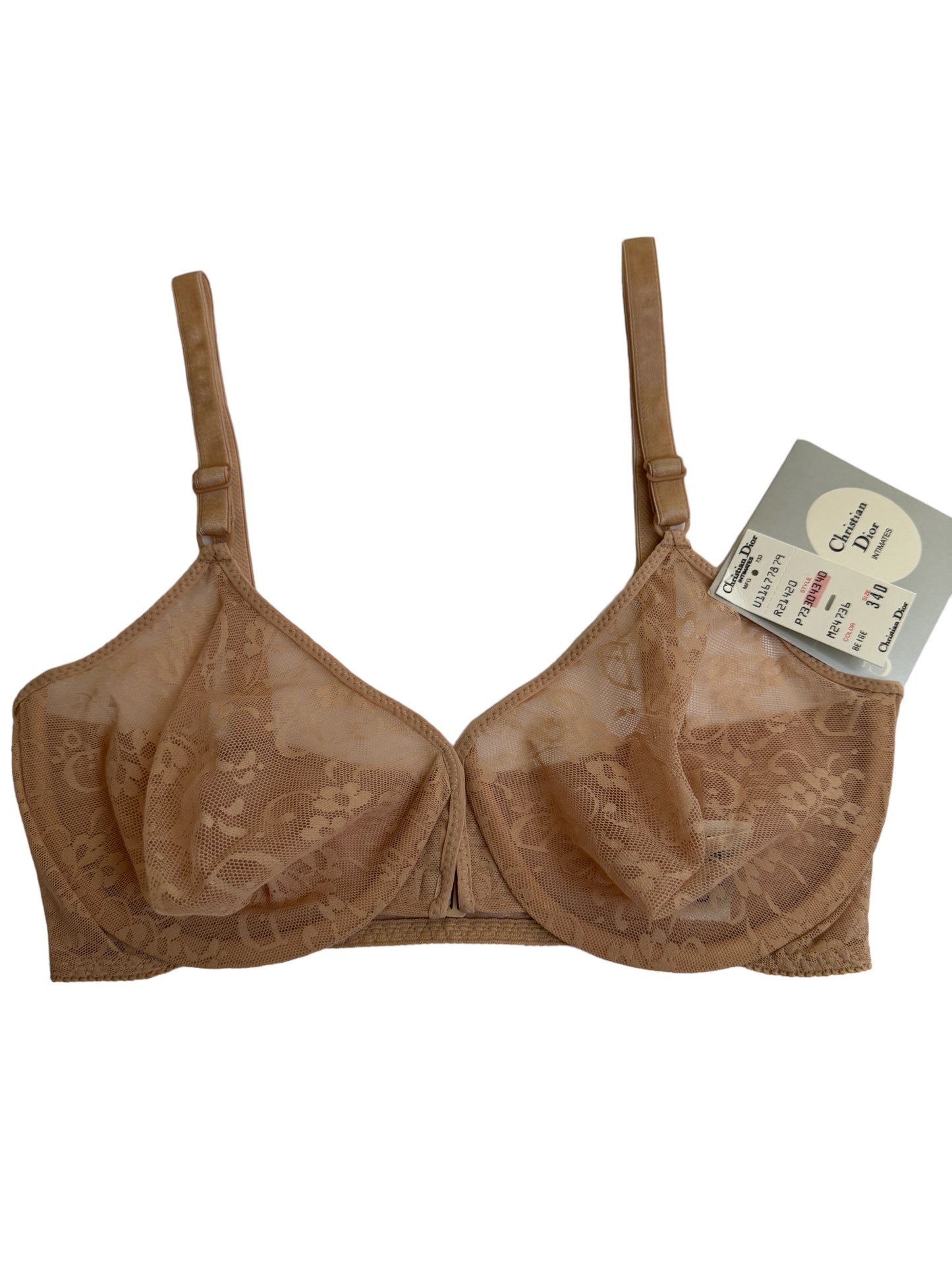 Christian Dior Sheer Logo Bra