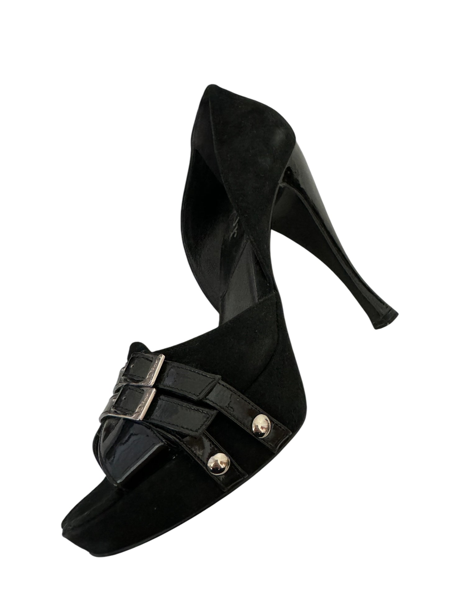 DIOR BLACK SUEDE HIGH HEELS IT 38