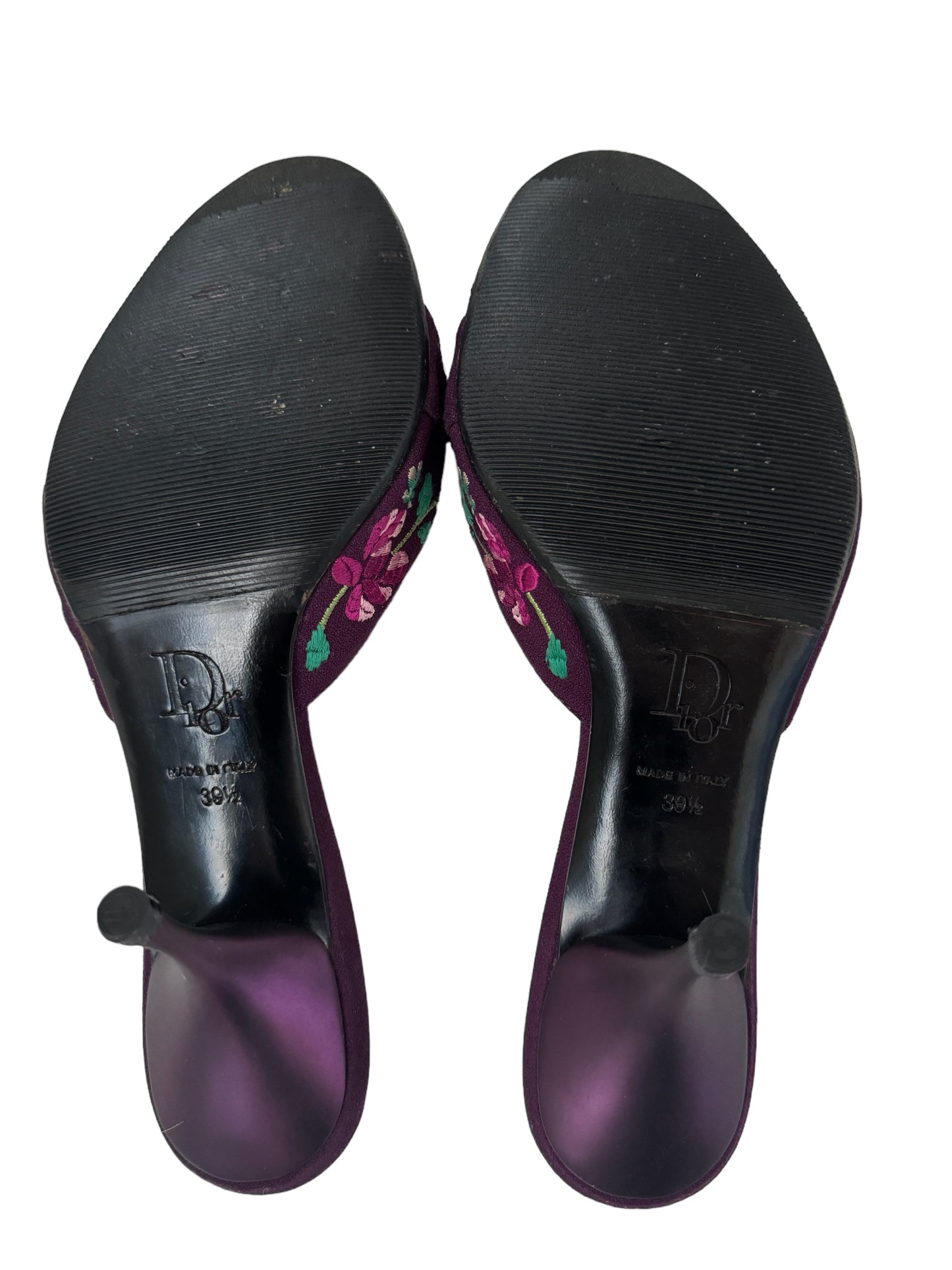 DIOR PURPLE KOI LOCK HEELS IT 39.5