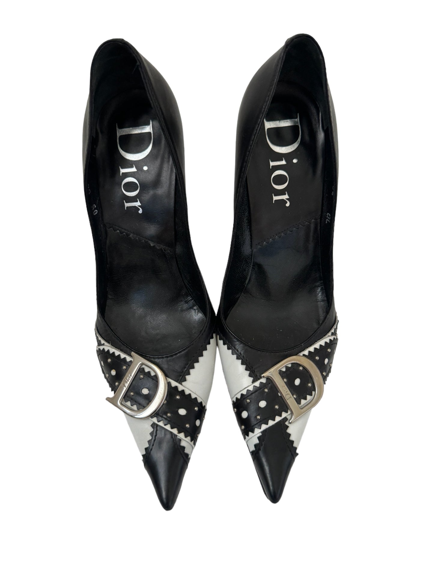 CHRISTIAN DIOR BUCKLE PUMPS IT 36.5