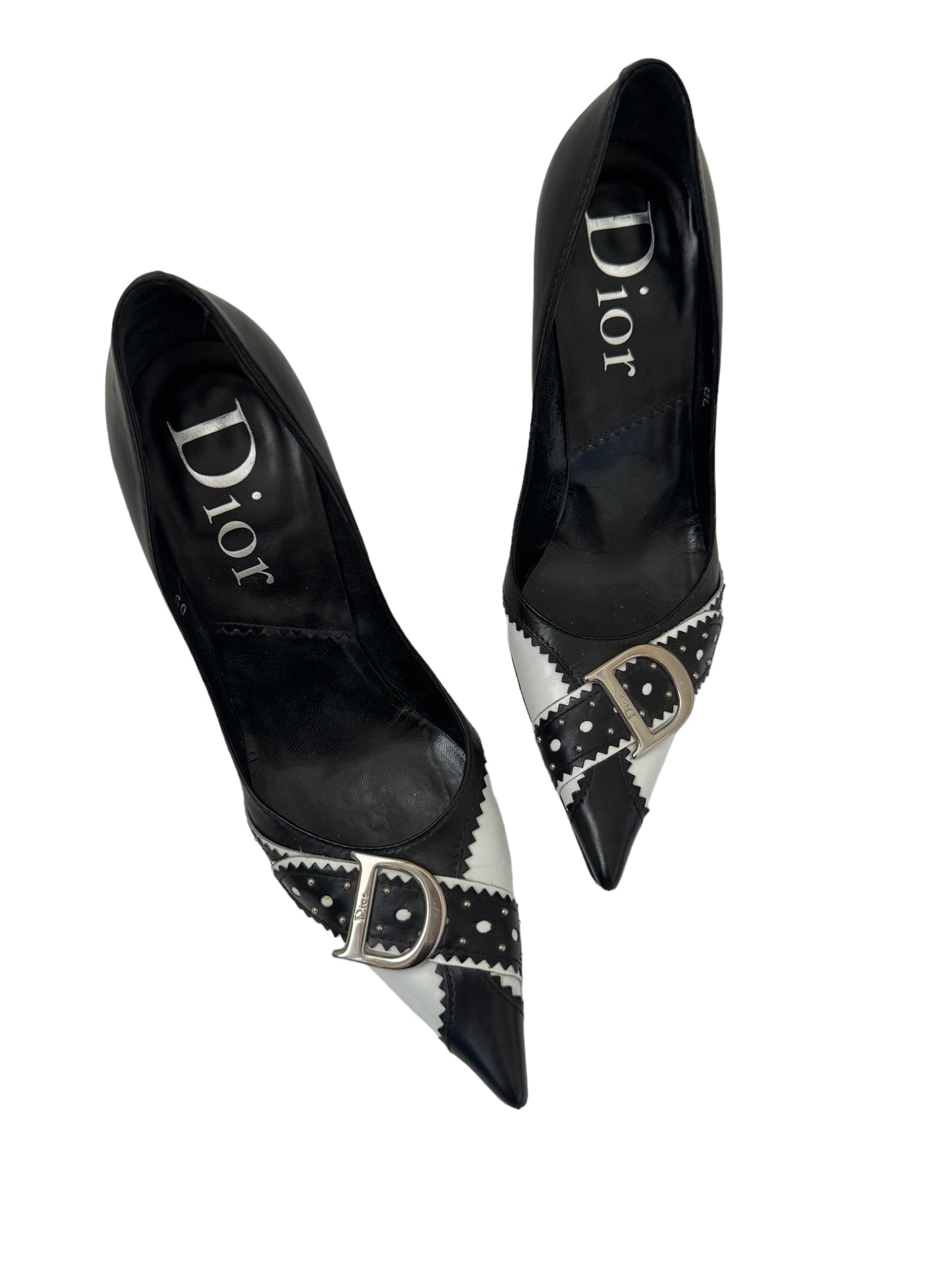 CHRISTIAN DIOR BUCKLE PUMPS IT 36.5