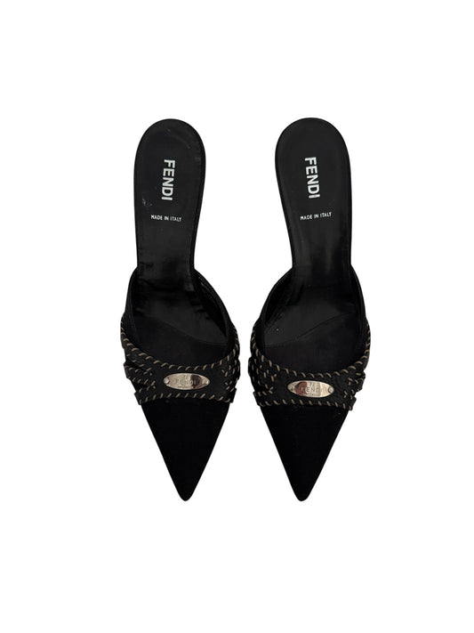 FENDI SELLERIA MULES IT 41