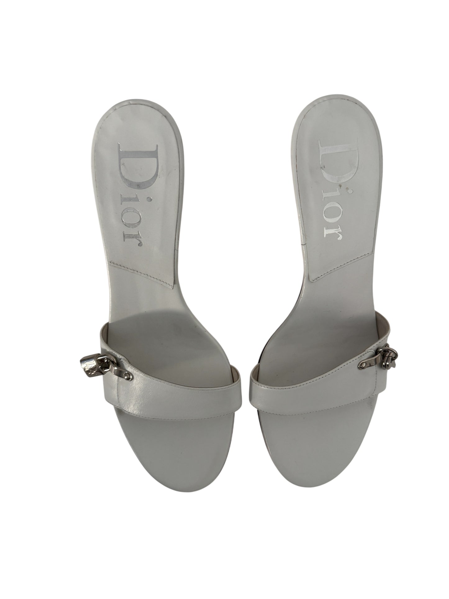 CHRISTIAN DIOR LOCK AND KEY MULES IT 39